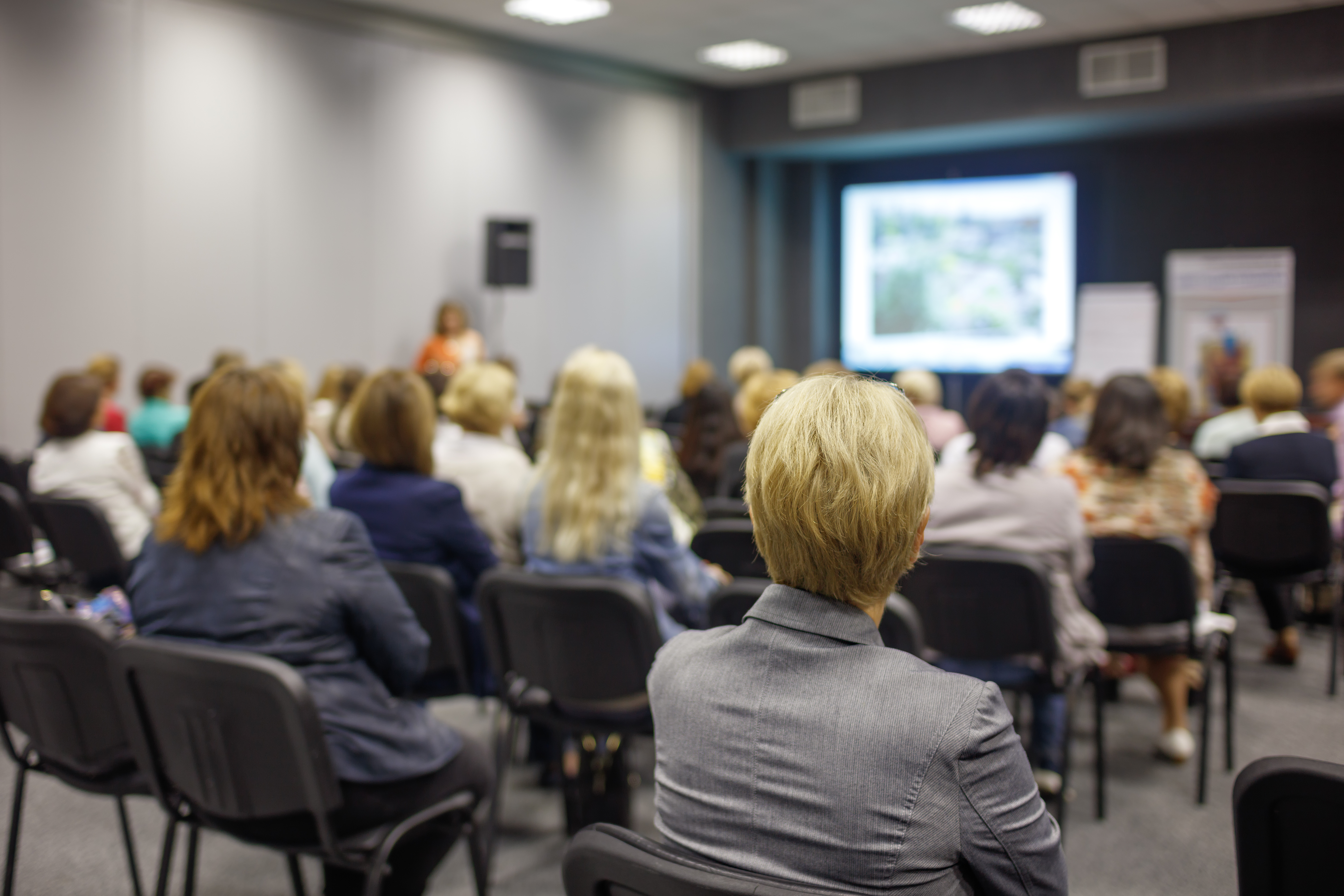 Healthcare providers at a continuing education conference